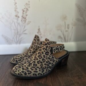 Leopard Print Women's Slingback Heels
